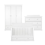 Beaumont Grand 3 Piece Nursery Furniture Set - White