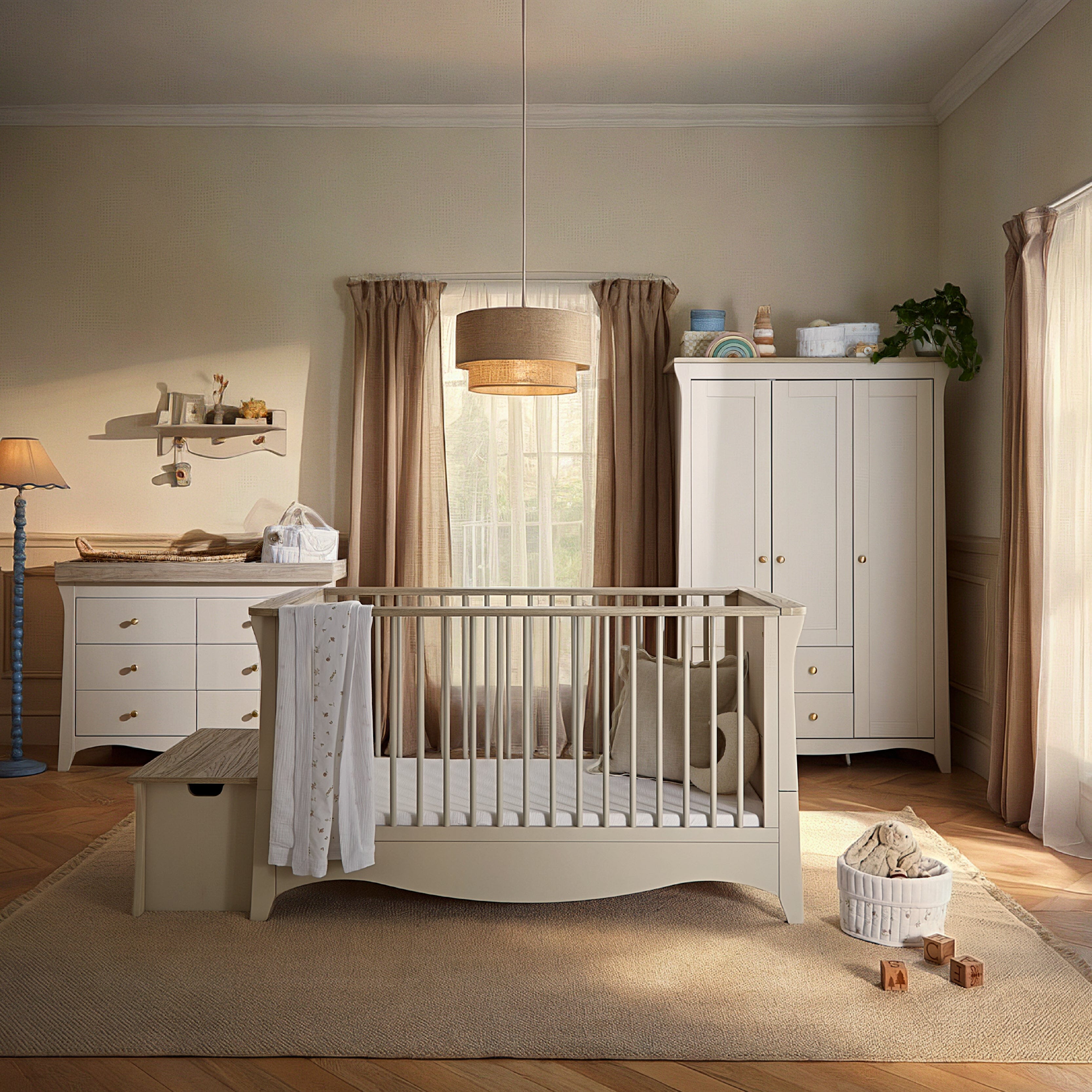 Clara Luxe 3 Piece Furniture Set - Cashmere & Ash