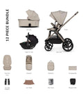 Venicci Upline 3 - 3 In 1 Pebble (Tiago Beige)