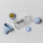 Bibs Baby Glass Bottle Complete Set 110ml - Baby Blue