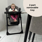My Babiie Premium Highchair-Black Leopard