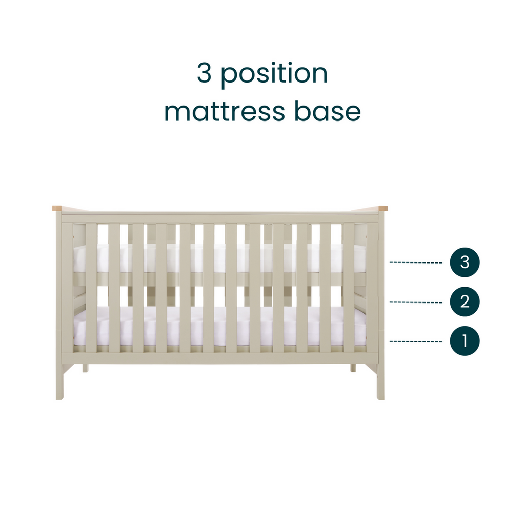 Tutti Bambini Misha Cot Bed Mushroom/Golden Oak