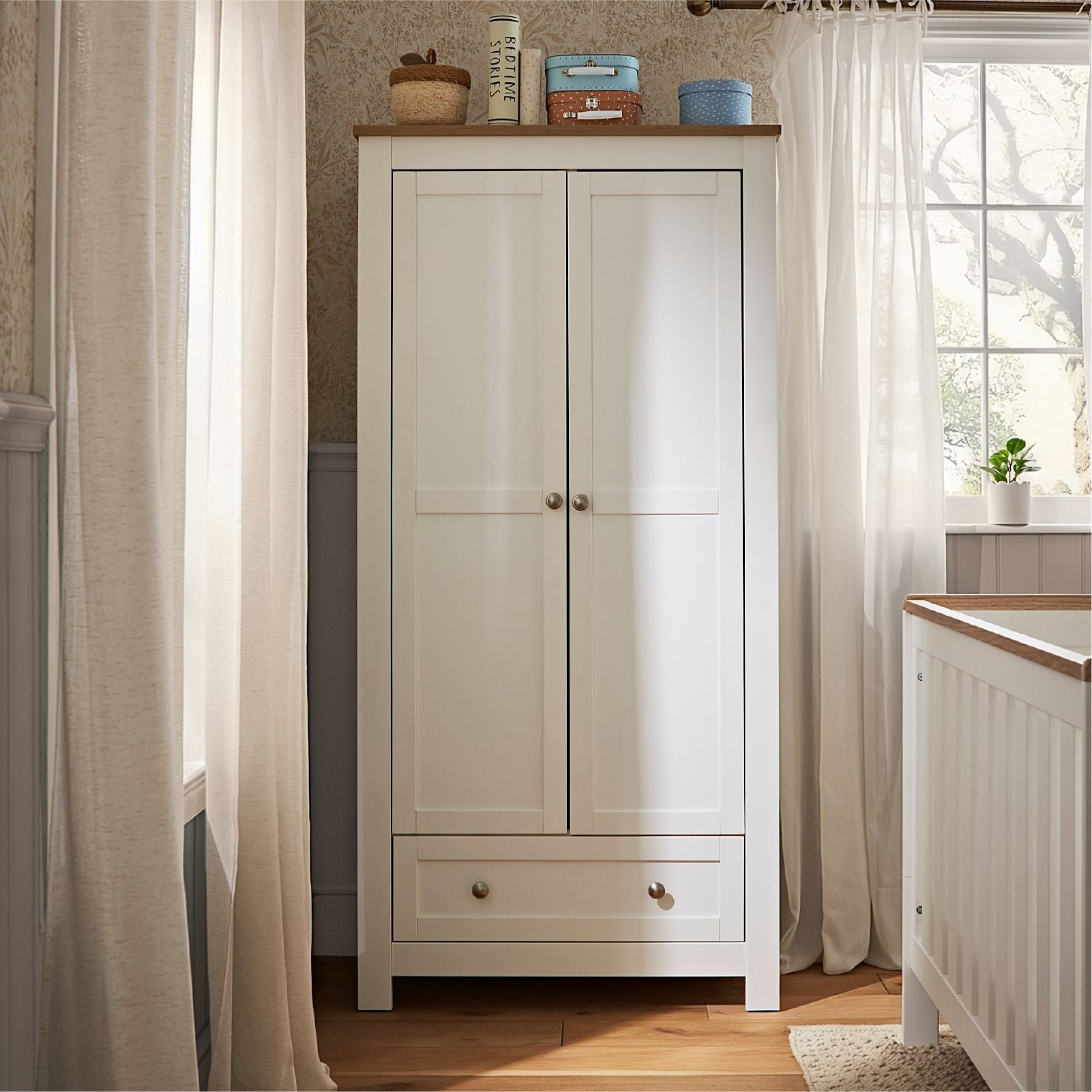 Burford 3 Piece Nursery Furniture Set - White & Oak