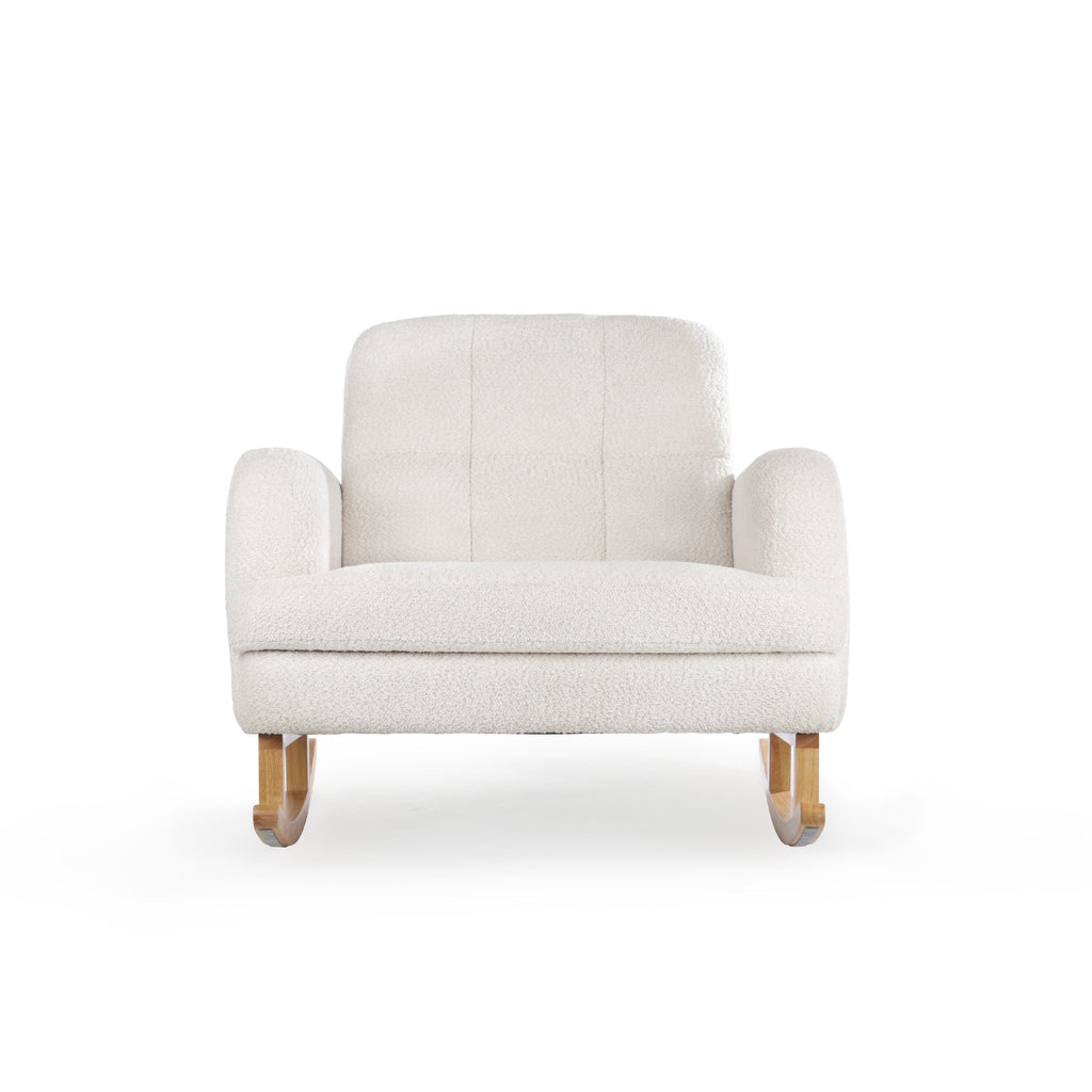 Etta Cuddle Nursing Chair & Foot stool - Boucle Off White