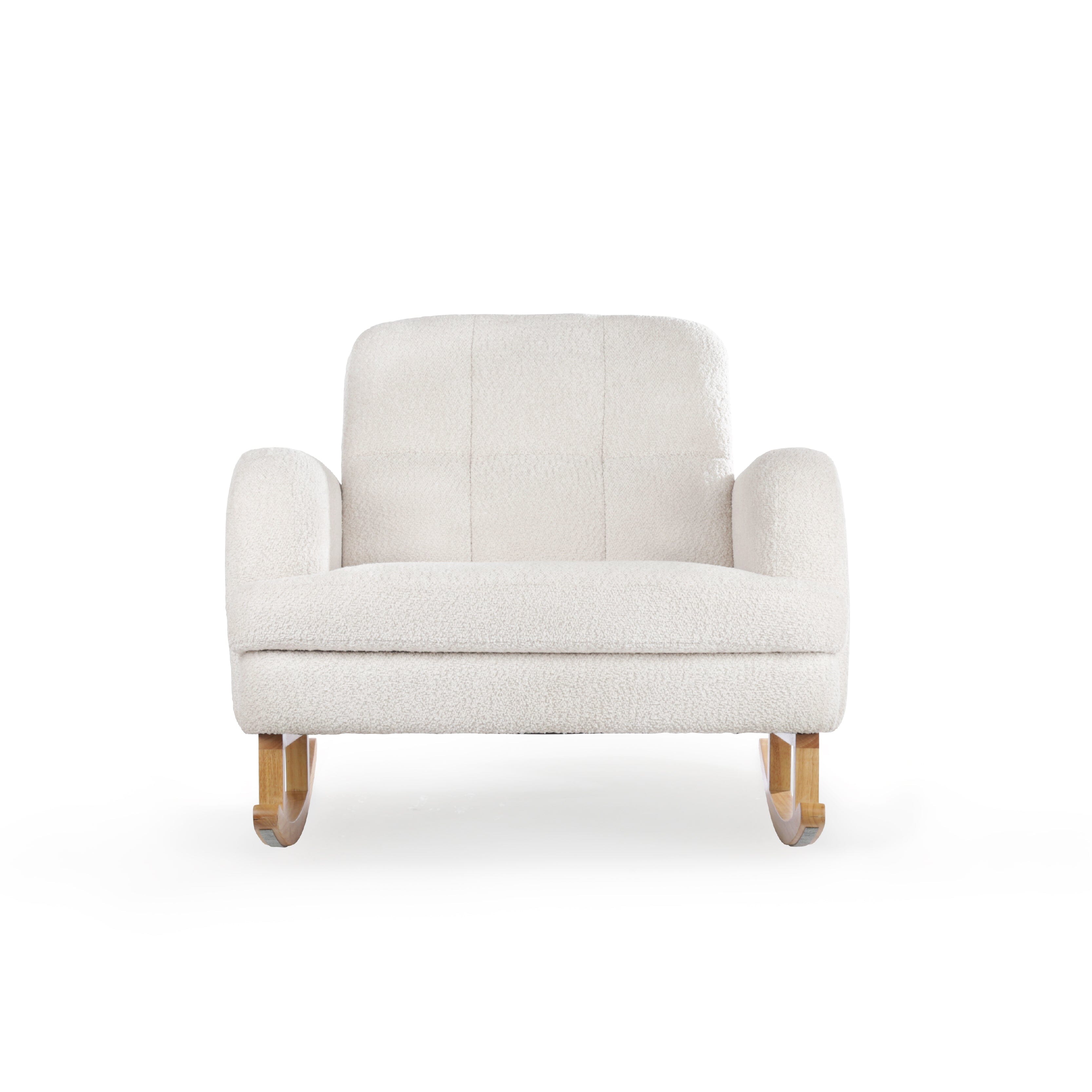 Etta Cuddle Nursing Chair & Foot stool - Boucle Off White