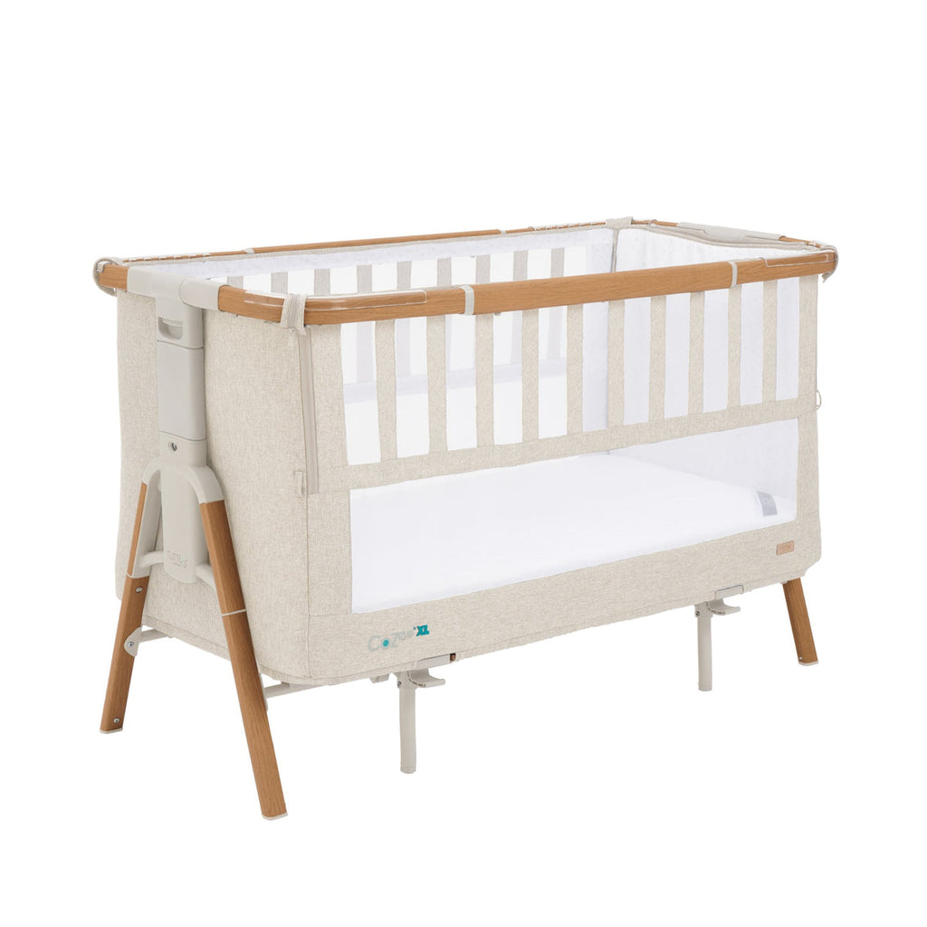Tutti Bambini CoZee XL Bedside Crib & Cot Walnut/Ecru