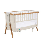 Tutti Bambini CoZee XL Bedside Crib & Cot Walnut/Ecru