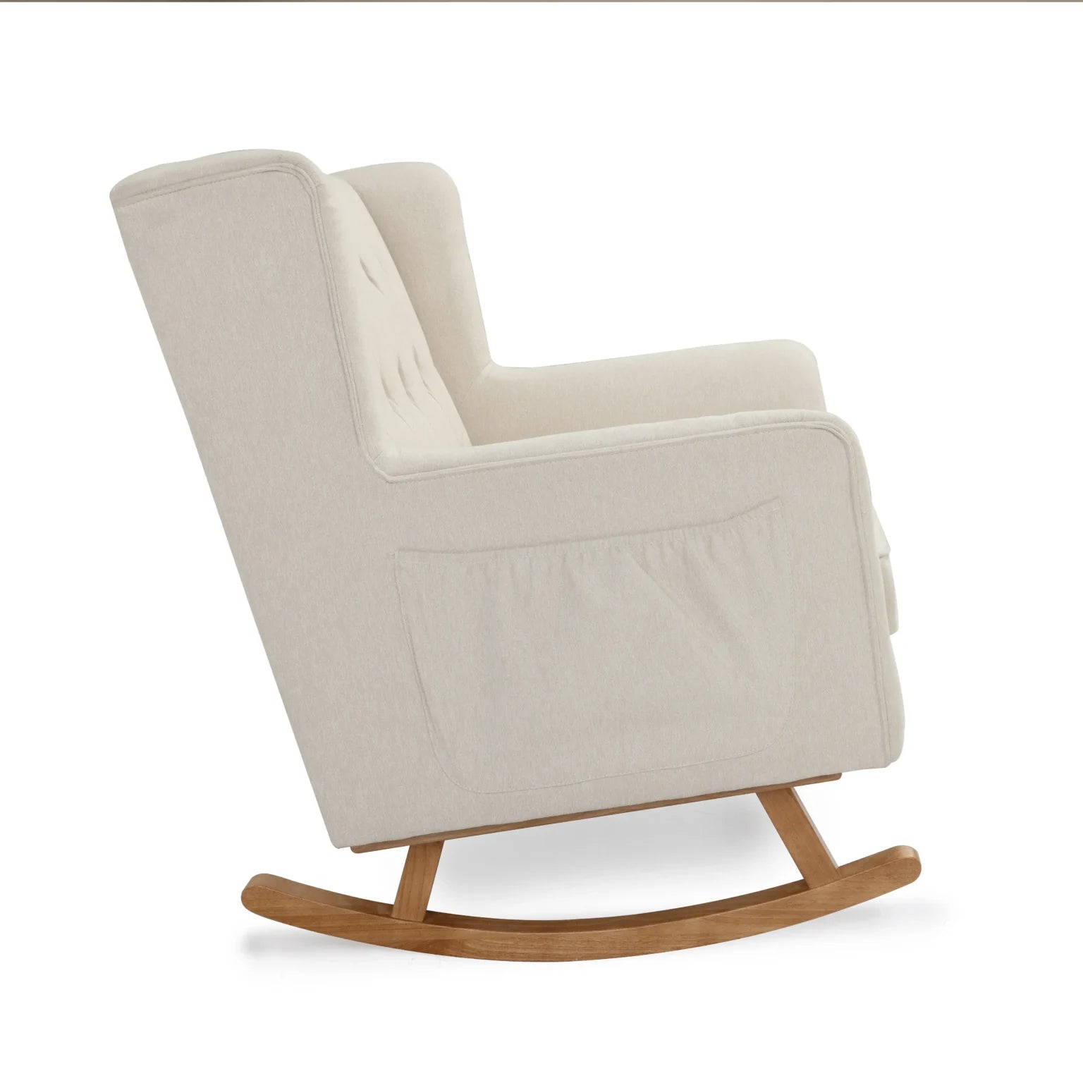 Lux Snuggle Rocking Chair – Ivory