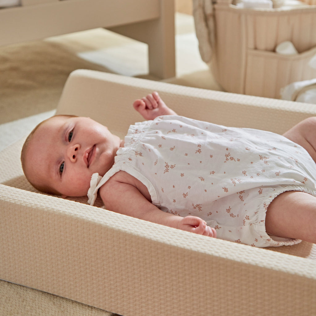 Wedge Changing Mat - Cashmere Waffle