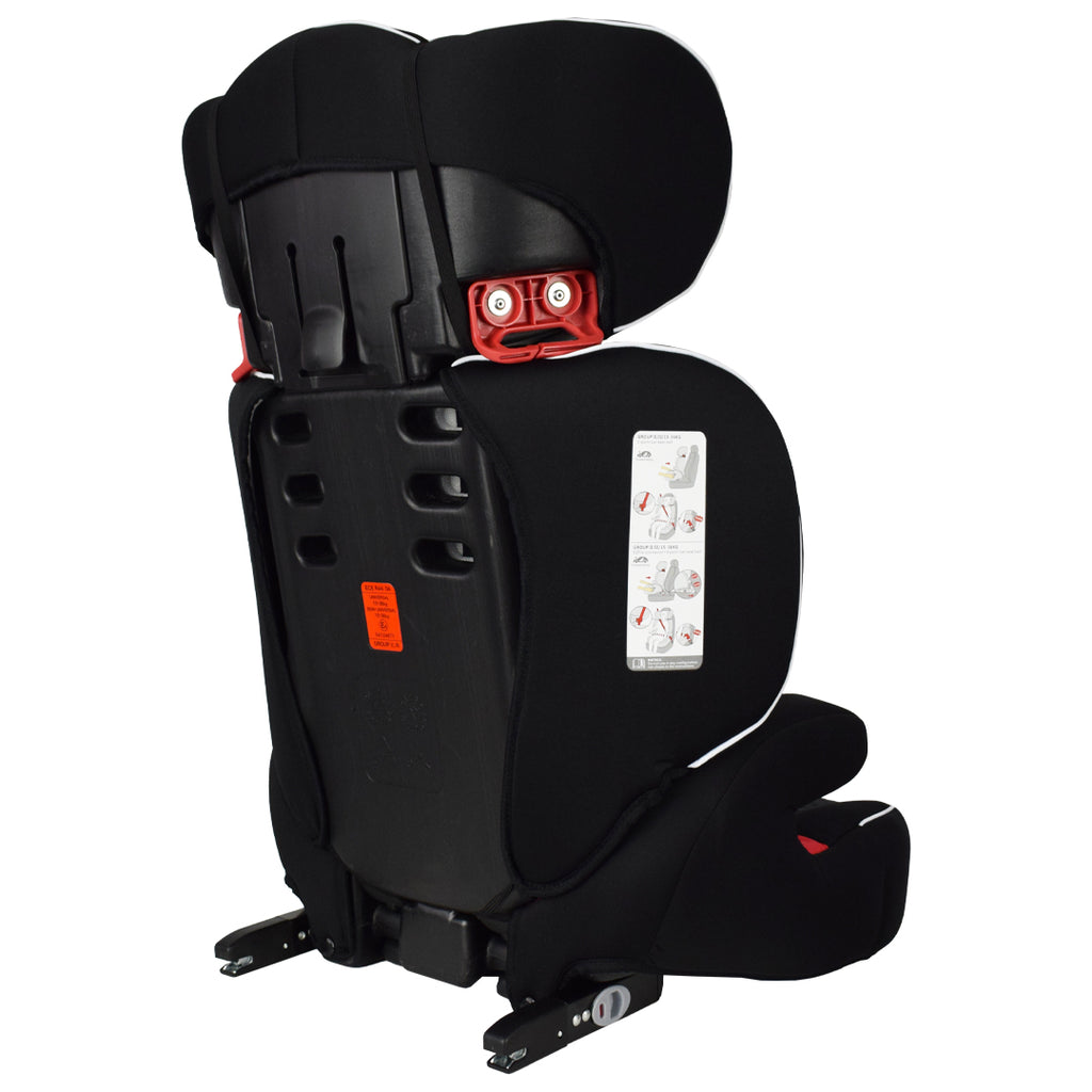 Augusta EZFix Group 2/3 Child Car Seat - Black/Red