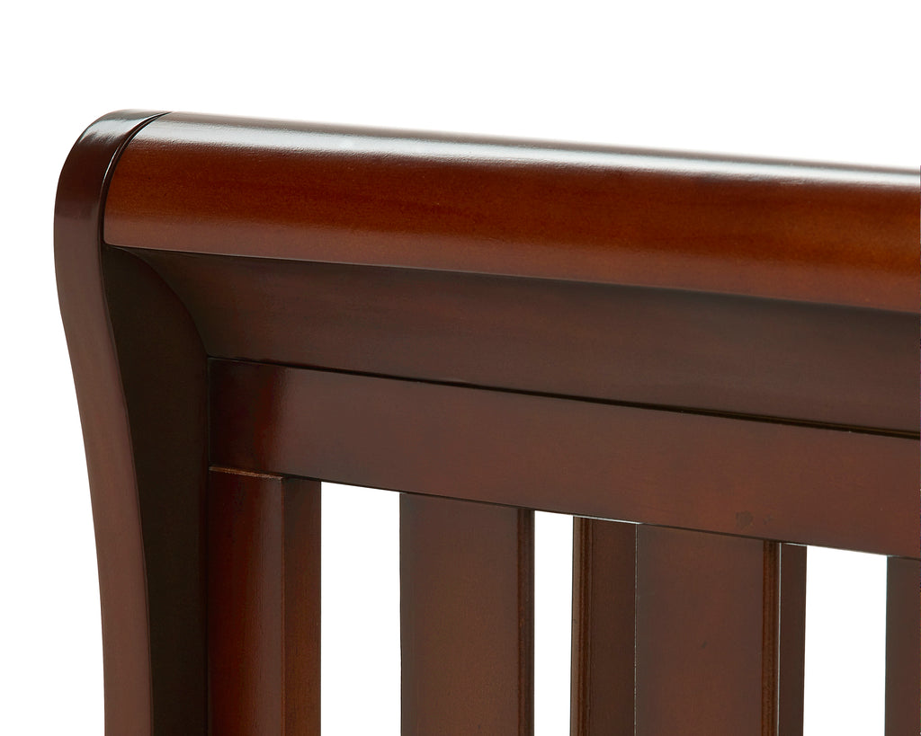 Eva Sleigh Cot Bed Dropside with Drawer