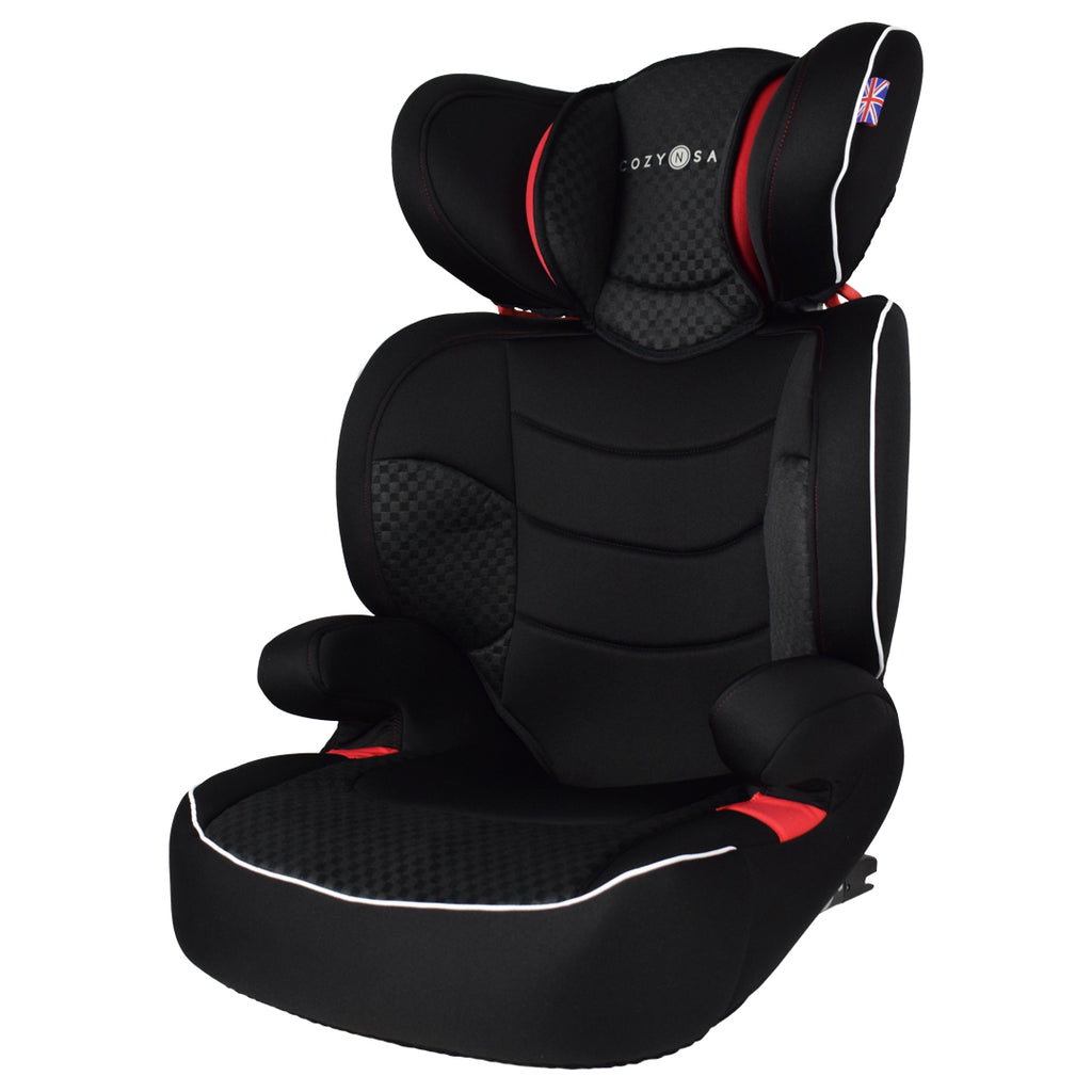 Augusta EZFix Group 2/3 Child Car Seat - Black/Red