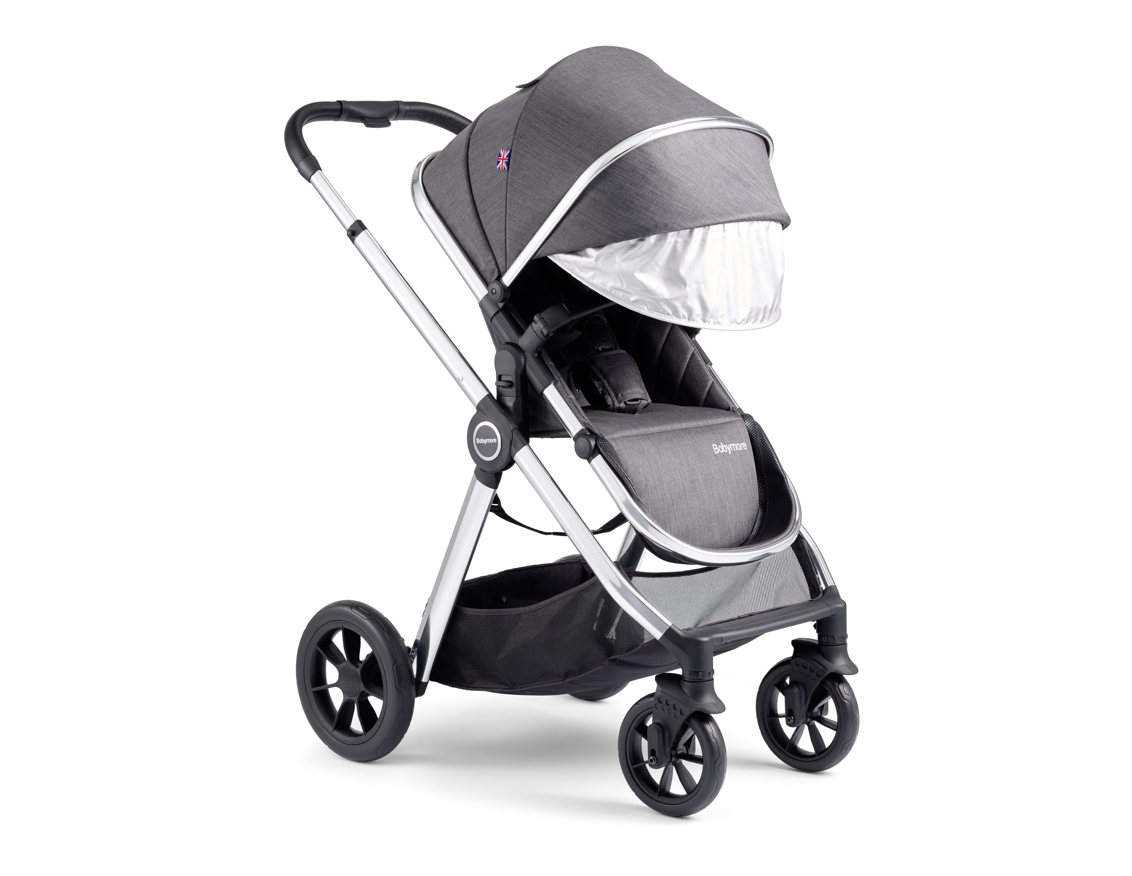 Memore V2 Travel System 13 Piece Pecan i-Size with base – Chrome