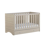 Veni Cot Bed With Drawer - Oak
