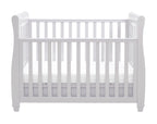 Eva Sleigh Cot Bed Dropside with Drawer