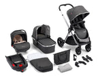 Memore V2 Travel System 13 Piece Pecan i-Size with base – Chrome