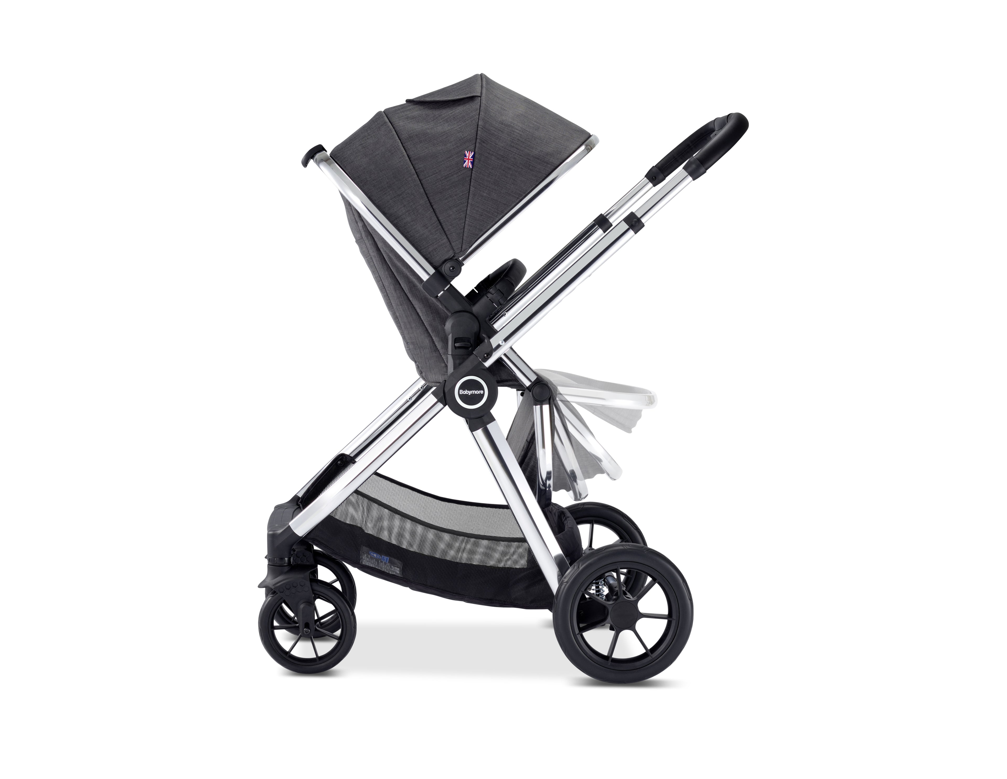Memore V2 Travel System 13 Piece Pecan i-Size with base – Chrome