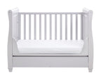 Eva Sleigh Cot Bed Dropside with Drawer