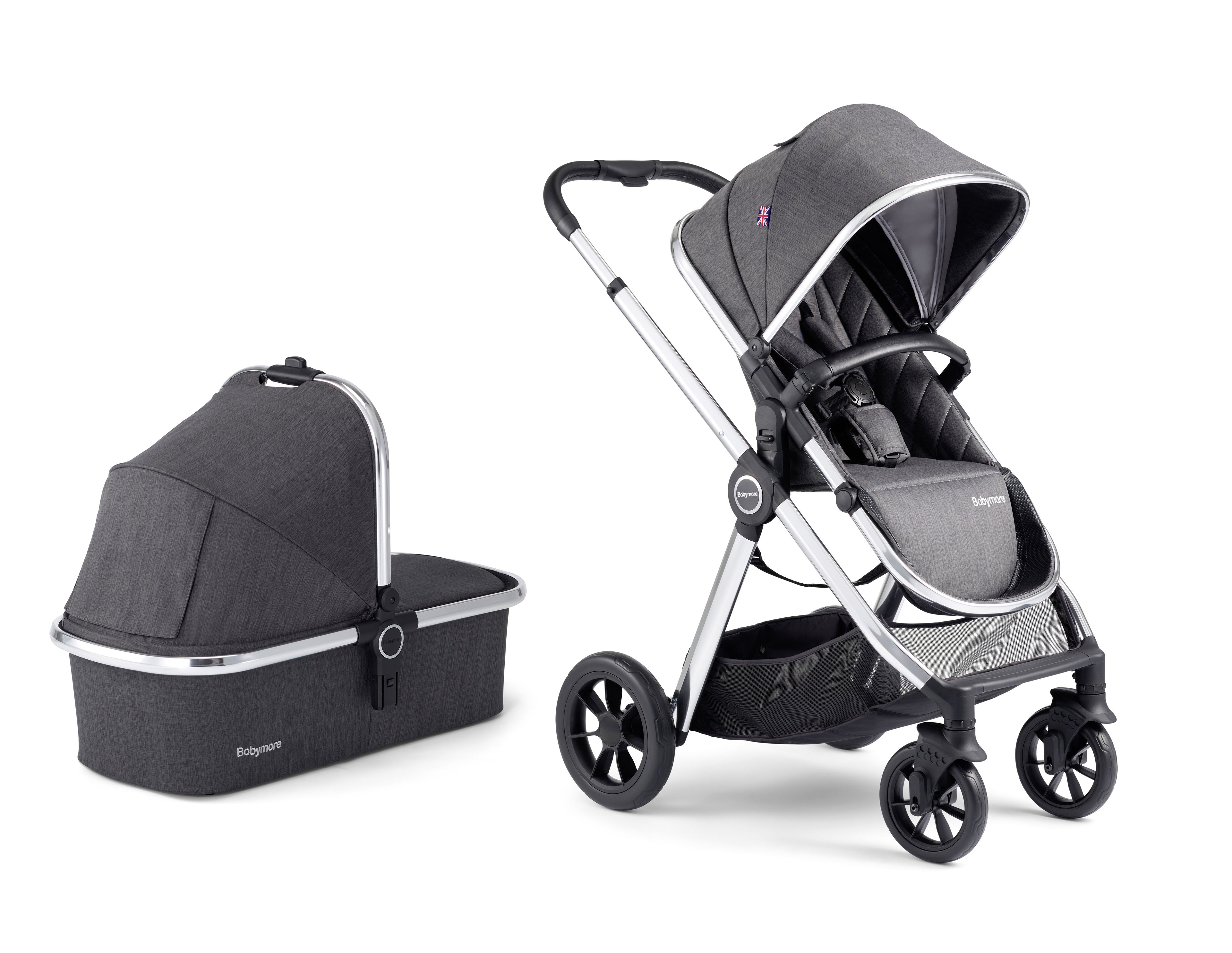 Memore V2 Pram Pushchair 11 Piece – Chrome