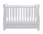 Eva Sleigh Cot Bed Dropside with Drawer