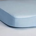 Tencel Fitted Bed Protector Cot 60x120 Pale Blue